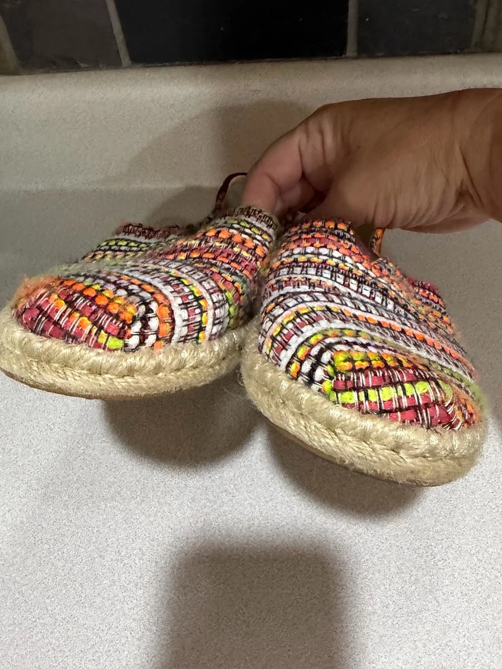 TOMS Women's Multicolor Woven Espadrille Slip-On